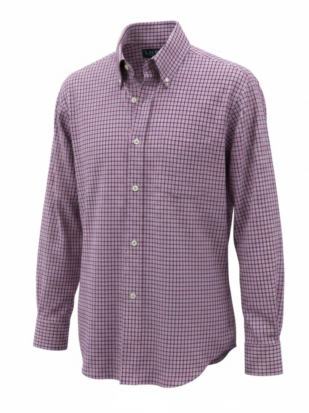 Ralph Lauren Classic Fit Button-Down Men’s Check Shirt - Pink/Navy 16.5 34/35